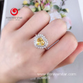 925 Sterling Silver White Gold Color Plated Rings